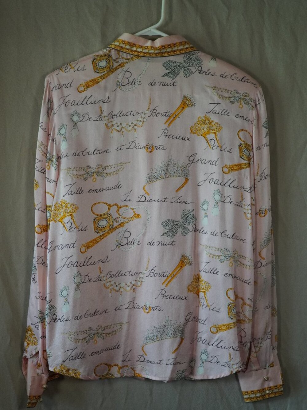 Vintage Starington Pink Parisian silk blouse - Picture 2 of 7